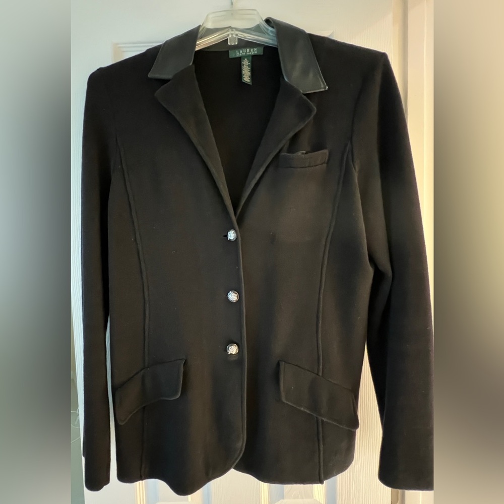 Ralph Lauren Knit Single Breasted Blazer-Size XL